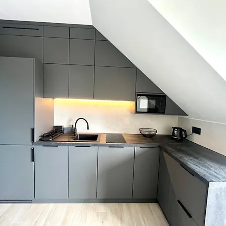 شقة Agapella Apartamenty- Apartament Plaza 47- 20 M From The غدانسك
